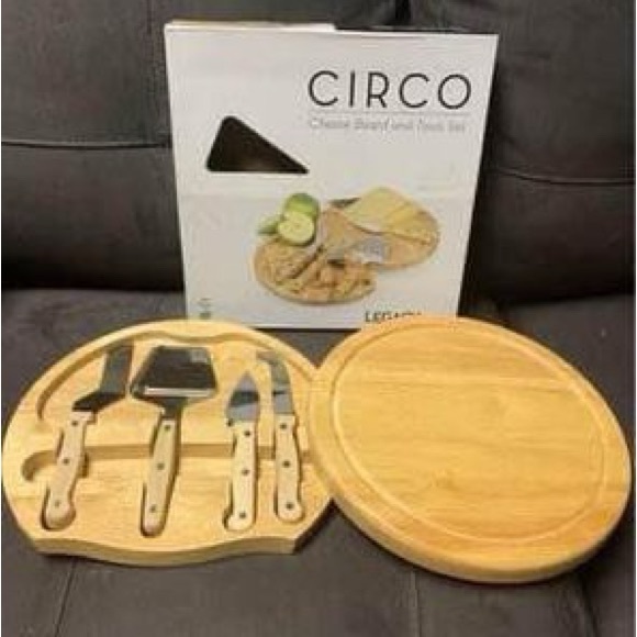 Picnic Time (Parawood) - Circo Cheese Board and Knife Set - 5 piece set - Picture 2 of 5
